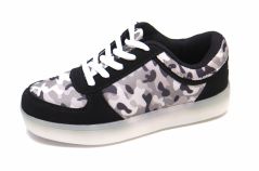 Zapatillas Con Luz LED Estampado Camuflado