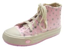 Atomik Botita Lona Rosa con estrellitas brillantes