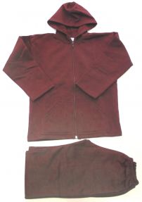 Conjunto Jogging pantalon y campera con cierre y capucha Colegial Frisa