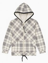 Campera de Algodon Frizado Con Capucha Estampado