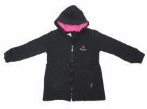 Campera de Algodon Frizado Con Capucha y Cordon en La Cintura Para Ajustar