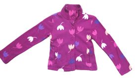 Campera de Polar Estampado de Corazones