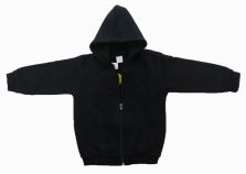 Campera de Algodon Frizado Con Capucha Lisa