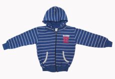 Campera de Algodon Con Friza y Capucha Rayas 