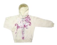 Campera de Algodon y Friza Con Capucha Estampado Metalico