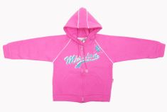 Campera de Algodon Frizado Con Capucha Estampado Corazon