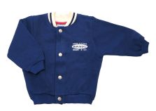 Campera de Algodon Frizado Sin Capucha Tipo Universitario Con Broches