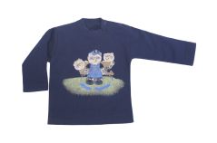 Buzo de Algodon Frizado Sin Capucha Estampado Ositos