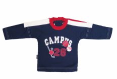 Buzo de Algodon Frizado Sin Capucha Estampado Campus