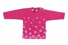 Buzo de Algodon Frizado Sin Capucha Estampado Flores