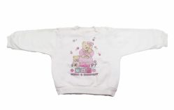 Buzo de Algodon Frizado Sin Capucha Estampado Ositos