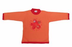 Buzo de Algodon Frizado Sin Capucha Bordado Girls