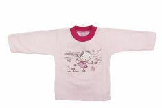 Buzo de Algodon Con Friza Sin Capucha Estampado Nena Brillo