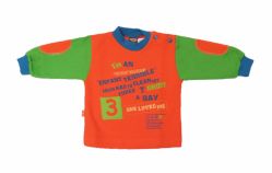 Buzo de Algodon Frizado Sin Capucha Estampado 