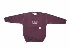 Buzo de Algodon Frizado Sin Capucha Estampado Corazon Flor Mundo