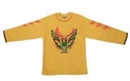 Buzo de Algodon Frizado Sin Capucha Aguila en Relieve