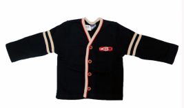 Campera Con Botones Friza Tipo Pique Bordada