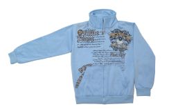 Campera de Acetato Frizado Estampado Escudo Park City