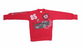 Buzo de Algodon Frizado Sin Capucha Estampado Auto