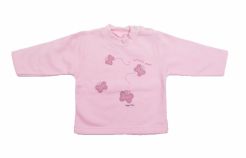 Buzo de Algodon Frizado Estampado Mariposas Con Brillo