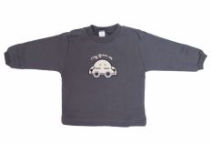 Buzo de Algodon Frizado Estampado Auto