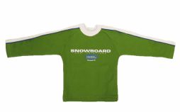 Buzo de Algodon Frizado Estampado Snowboard