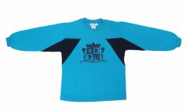 Buzo de Algodon Frizado Estampado Escudo