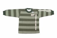 Buzo de Algodon Frizado Rayado