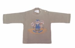 Buzo de Algodon Frizado Estampado Osos