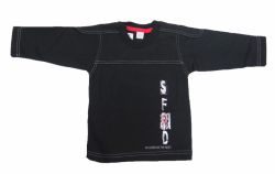 Buzo de Algodon Frizado Estampado Con Costura