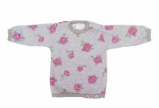 Buzo de Algodon Frizado Estampado Flores