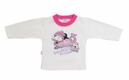 Buzo de Algodon Frizado Estampado Nena Patinando Con Brillo