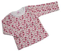 Buzo Con Friza Frizado Estampado con Florcitas