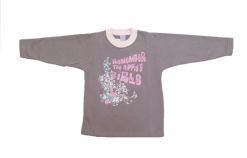 Buzo de Algodon Frizado Estampado Flores Con Brillo