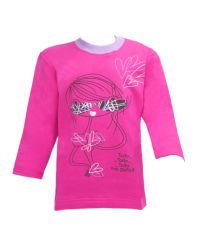 Buzo de Algodon Frizado Estampado Nena Con Anteojos