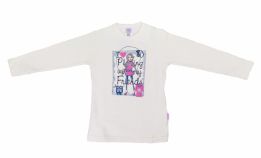 Buzo de Algodon Frizado Estampado Nena Con Brillo