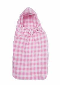 Portaenfant Polar con capucha Diseño de Cuadros