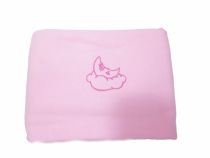 Frazada Polar de Cuna Funcional Lisa Con Bordado de Luna 