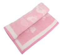 Frazada Para Moises de Piel Peluda Estampado Flores