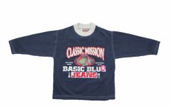 Buzo de Algodon Frizado Estampado Dinosaurio "Classic Mission"