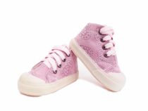 Bota de Gamuza Estampado con Brillo