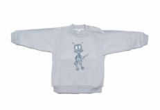 Buzo de Algodon Frizado Con Aplique de Marciano