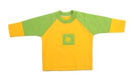 Buzo de Algodon Frizado Con Hoja Bordada