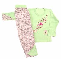 Pijama Remera Manga Larga y Pantalon De Viyela Estampado