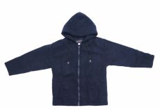 Campera Polar Colegial Con Capucha 