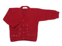 Saquito Tejido Cashmilon Escote V Bordado 