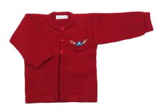 Saquito Cashmilon Tejido con  Flores Bordadas