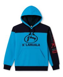 Buzo Frizado Con Capucha Forrada Con Red Estampado 