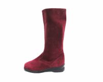 Bota Caña Alta de Gamuza Con Cierre 