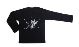 Remera Manga Larga Con Brillo Aplique de Hada